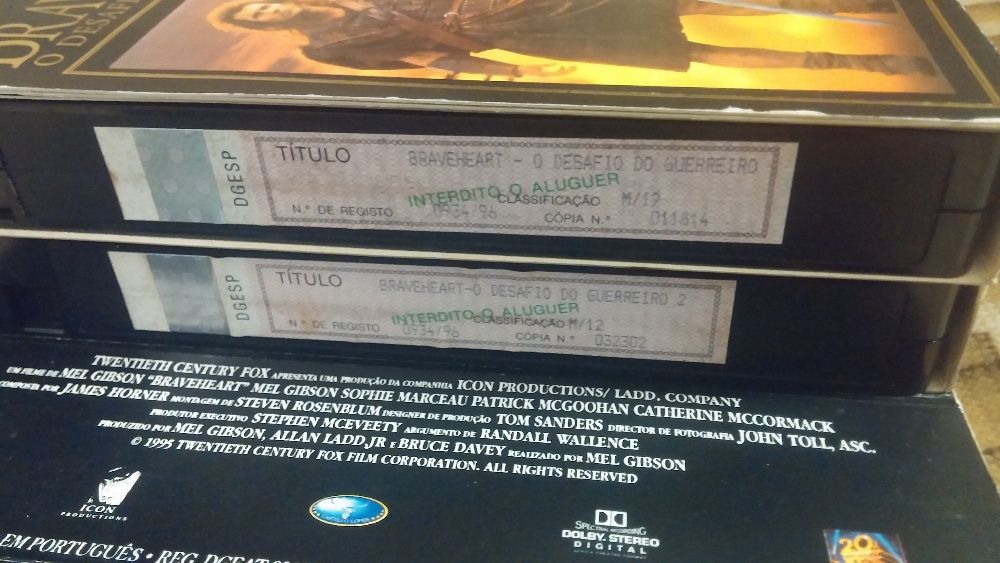 VHS Braveheart - Desafio do Guerreiro Edição Especial Coleccionador