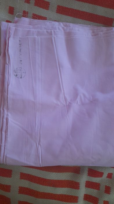 3 отреза ткани -тик разный