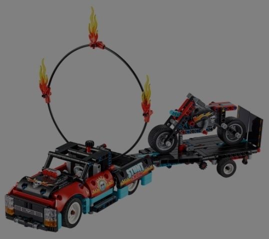 LEGO Technic 42106 Furgonetka i motocykl kaskaderski,