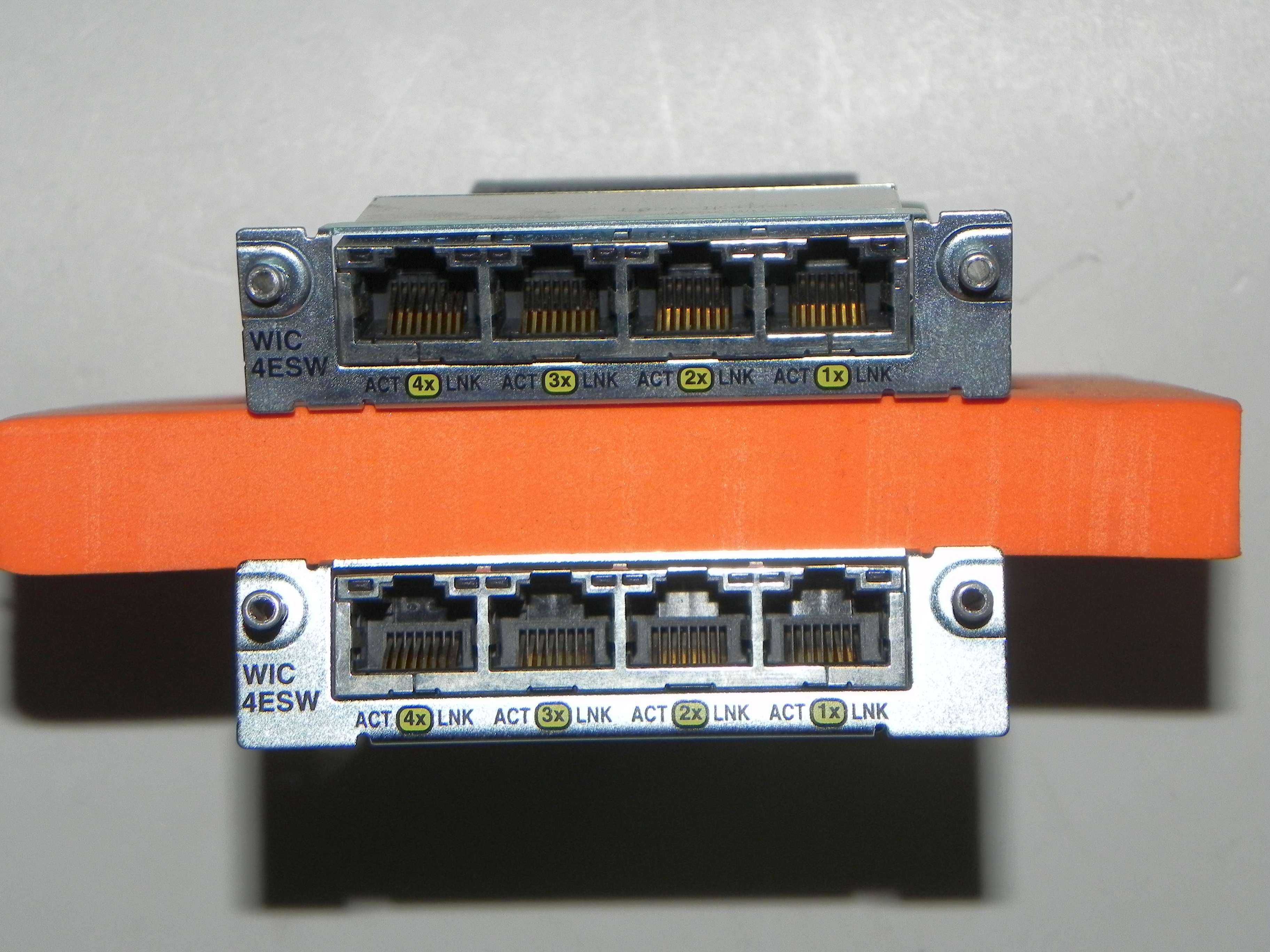 CISCO WIC 4ESW, дає +4 налаштовані порти Ethernet 10/100Mbit/s