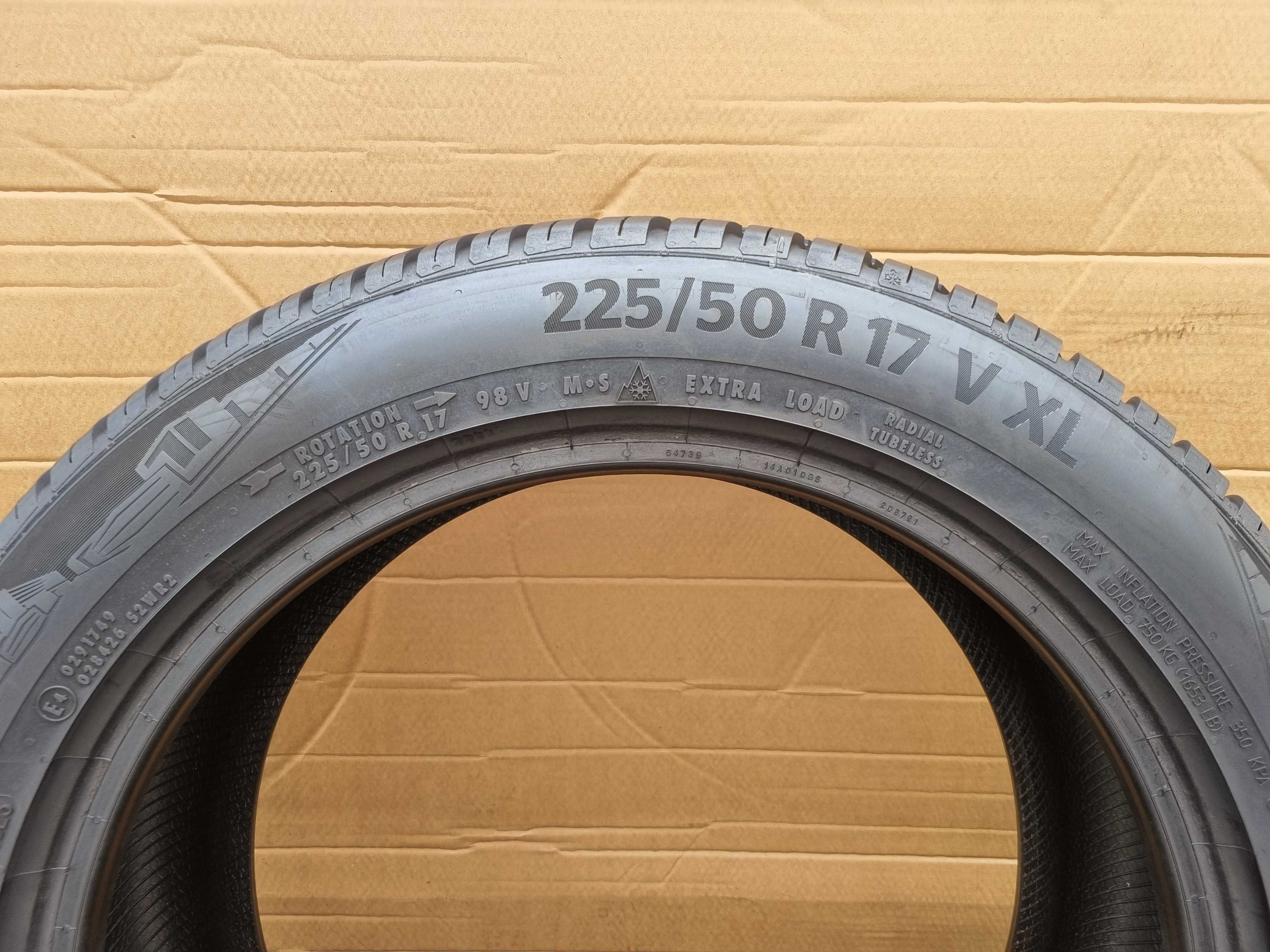 Opony Całoroczne 225/50/17 98V XL Continental AllSeason Rok 2023