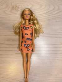Barbie Loura c/ Vestido Laranja