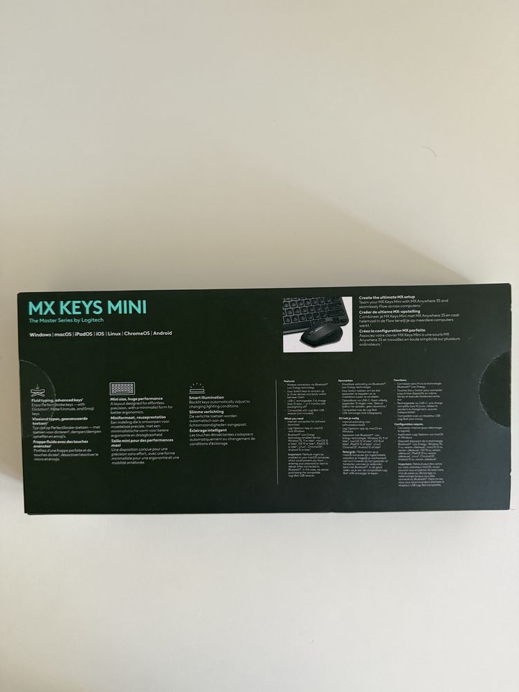 Teclado Logitech MX Keys Mini Bluetooth US Graphite