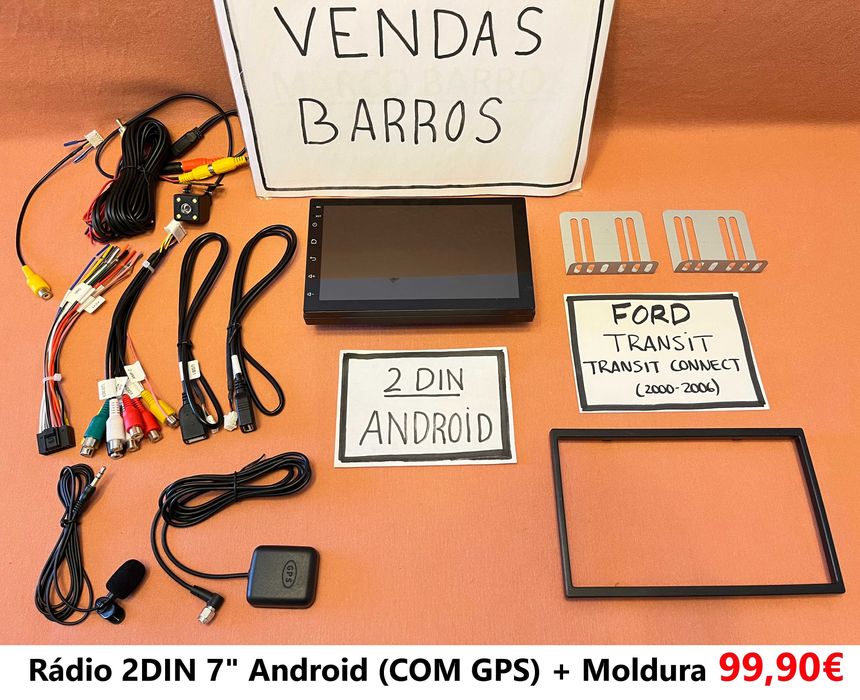 Rádio 2DIN • FORD Transit / Connect (1994 a 2013) • Android [4+32GB]