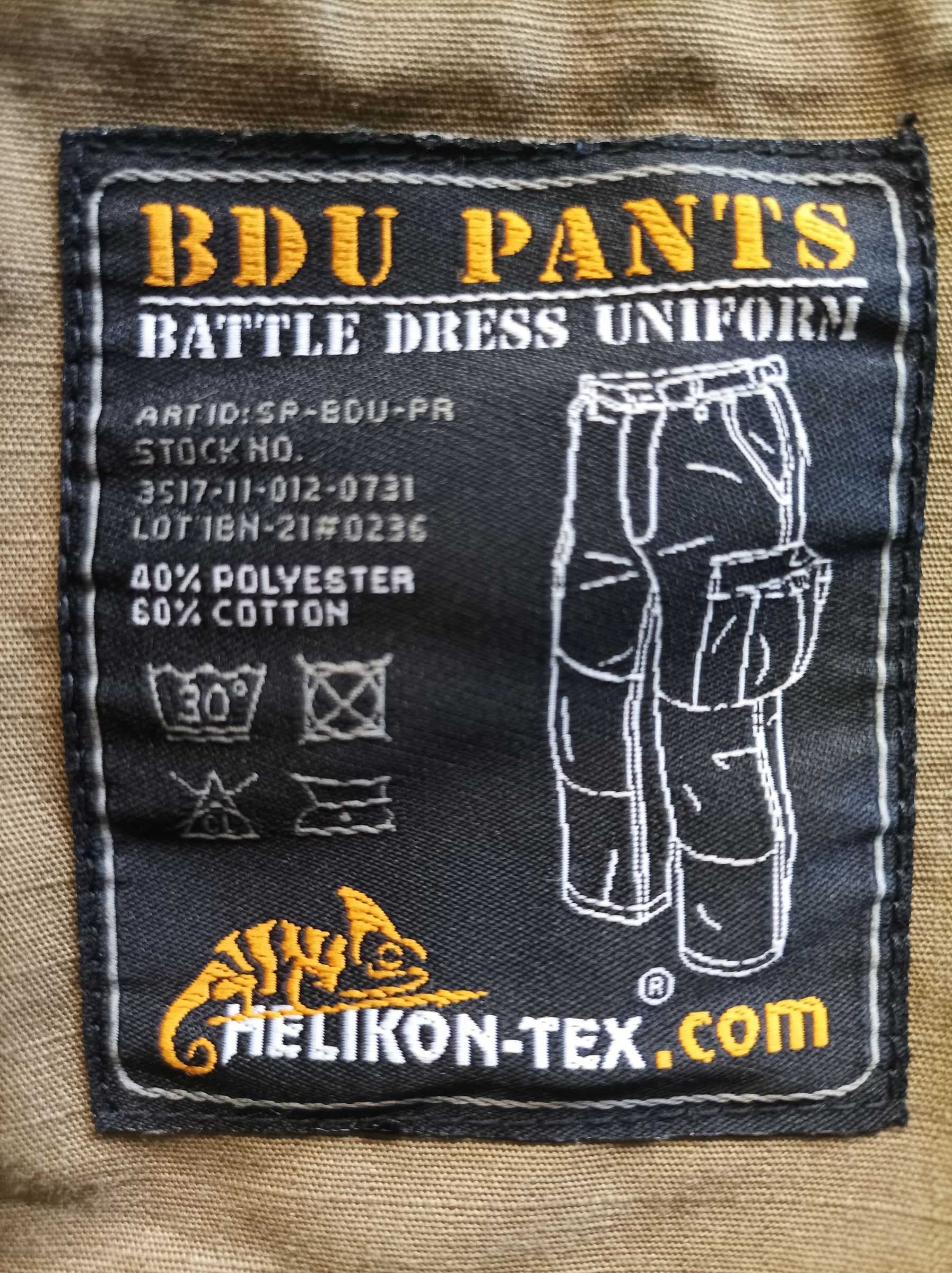 Штани BDU Helikon-Tex W 35-38 L 29,5-32,5