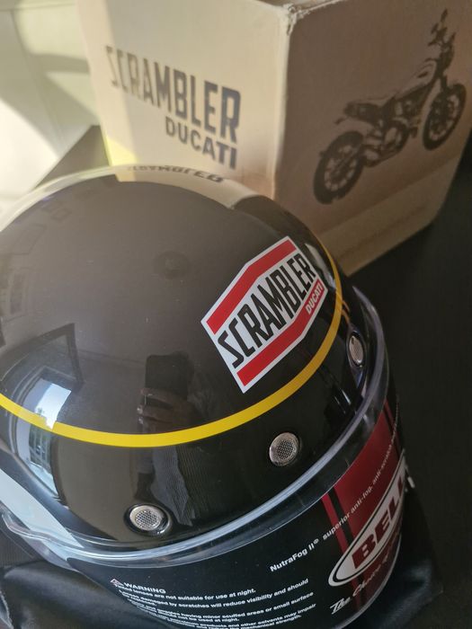 Capacete Bell Ducati Scrambler Black Track, Bullitt, L, novo na caixa