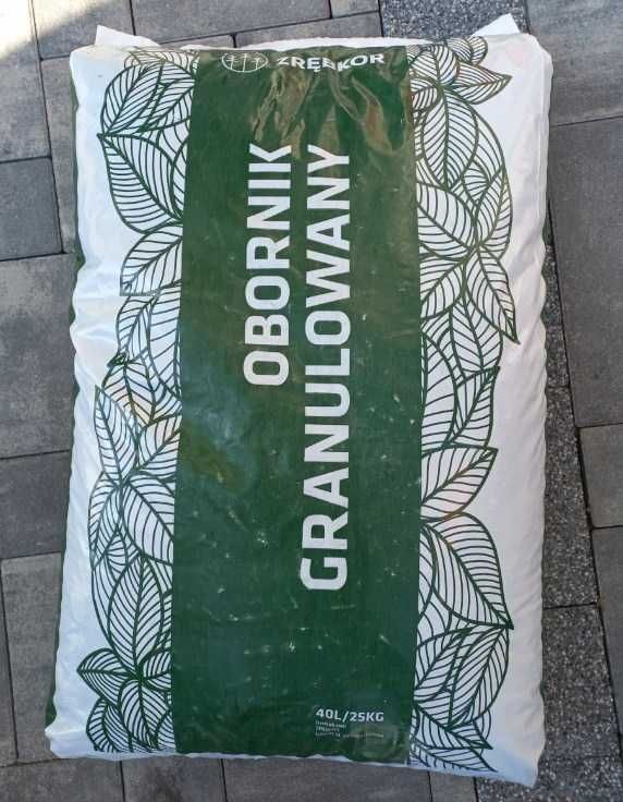 Nawóz naturalny Obornik bydlęcy granulowany 25kg ( 40 l )