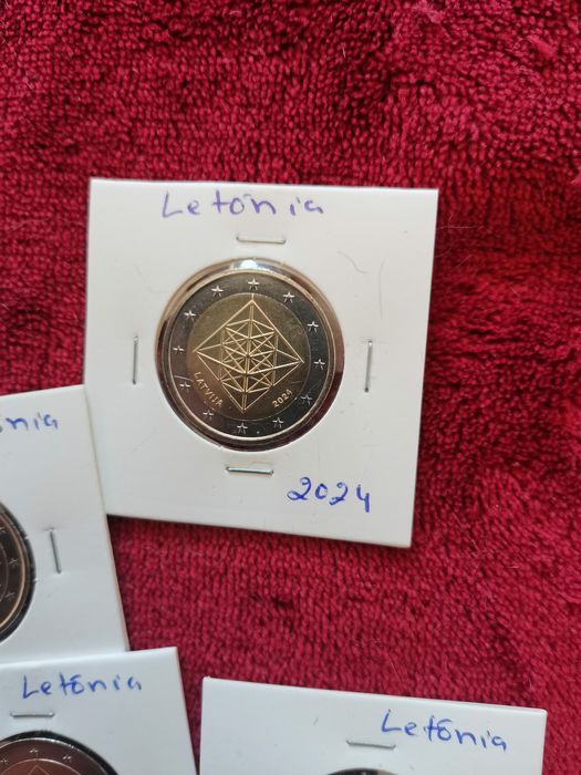 Moeda UNC comemorativa de 2€ - Letônia 2024