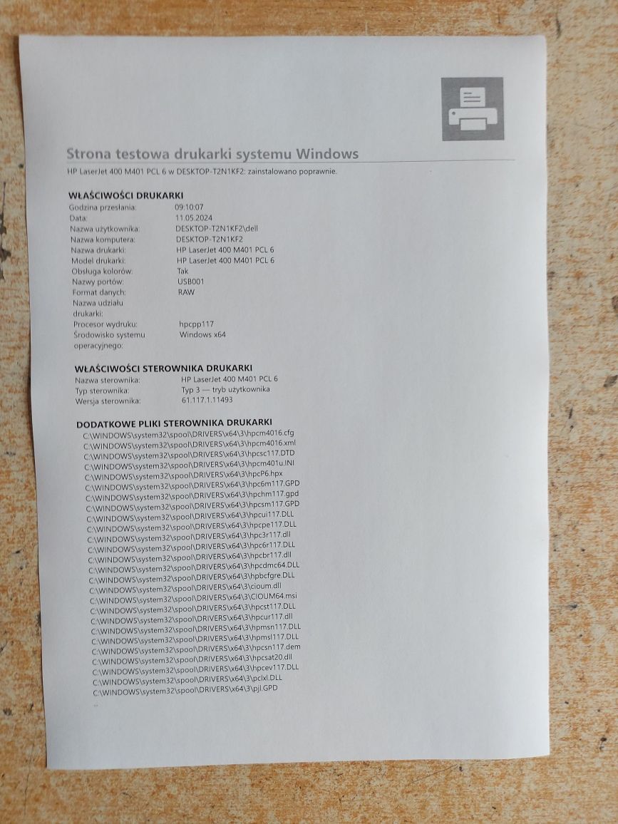 Drukarka Hp Laserjet Pro 400 m401dn