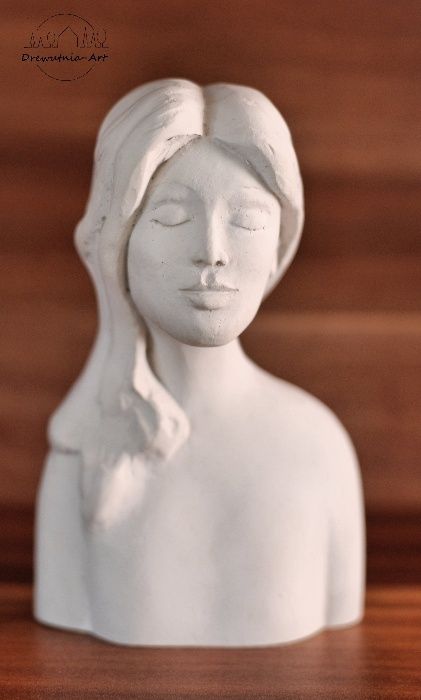 Popiersie gipsowe głowa kobiety do utwardzania utwardzanie
