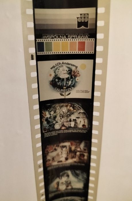 Calineczka Bajka Bajki na Rzutnik projektor Ania klisza dla dzieci prl