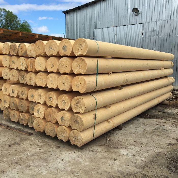 BALE DREWNIANE NA DOM - bale toczone okrągłe 180 mm