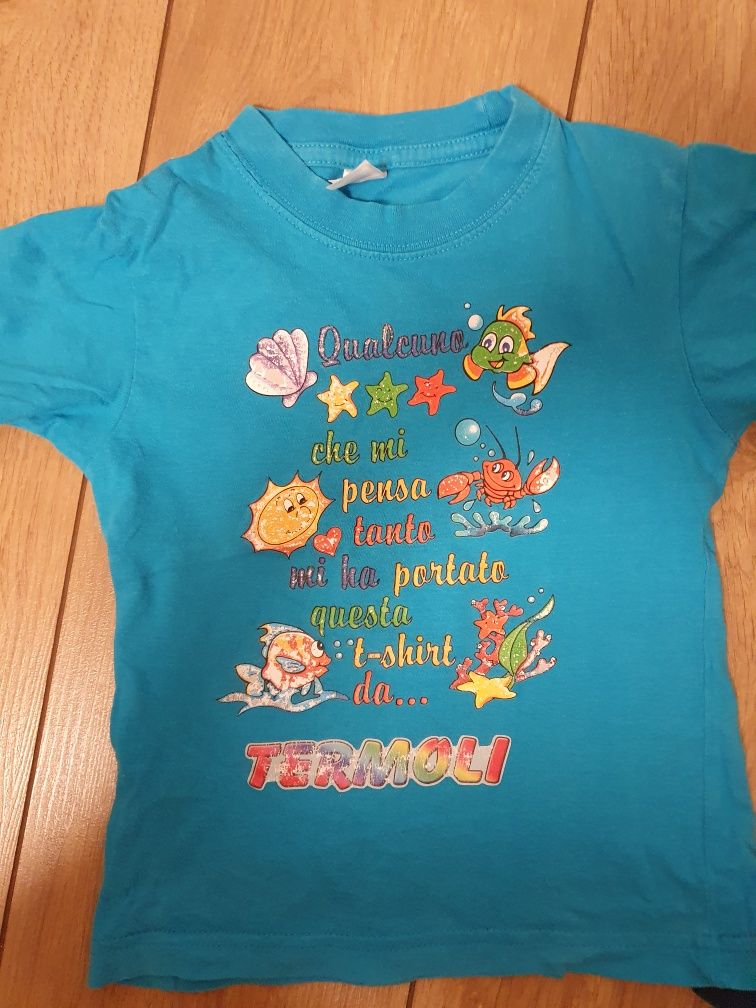 2 bluzki z krótkim rękawem rozmiar 92/98 t-shirt