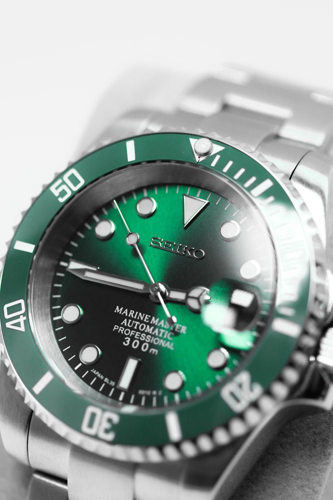 Zegarek Custom Seiko Mod Submariner Hulk