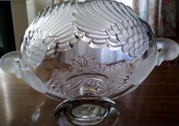 Béla maravilhosa linda fruteira em Cristal  e vidro  como nova