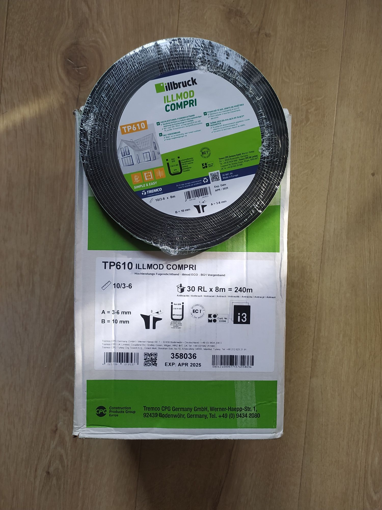 Taśma Rozprężna illbruck TP610 20/5-9x5.6 m. Nowa