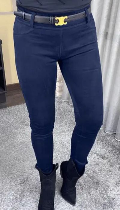 Штани, джеггінси, лосіни  із замші стрейч, нові!