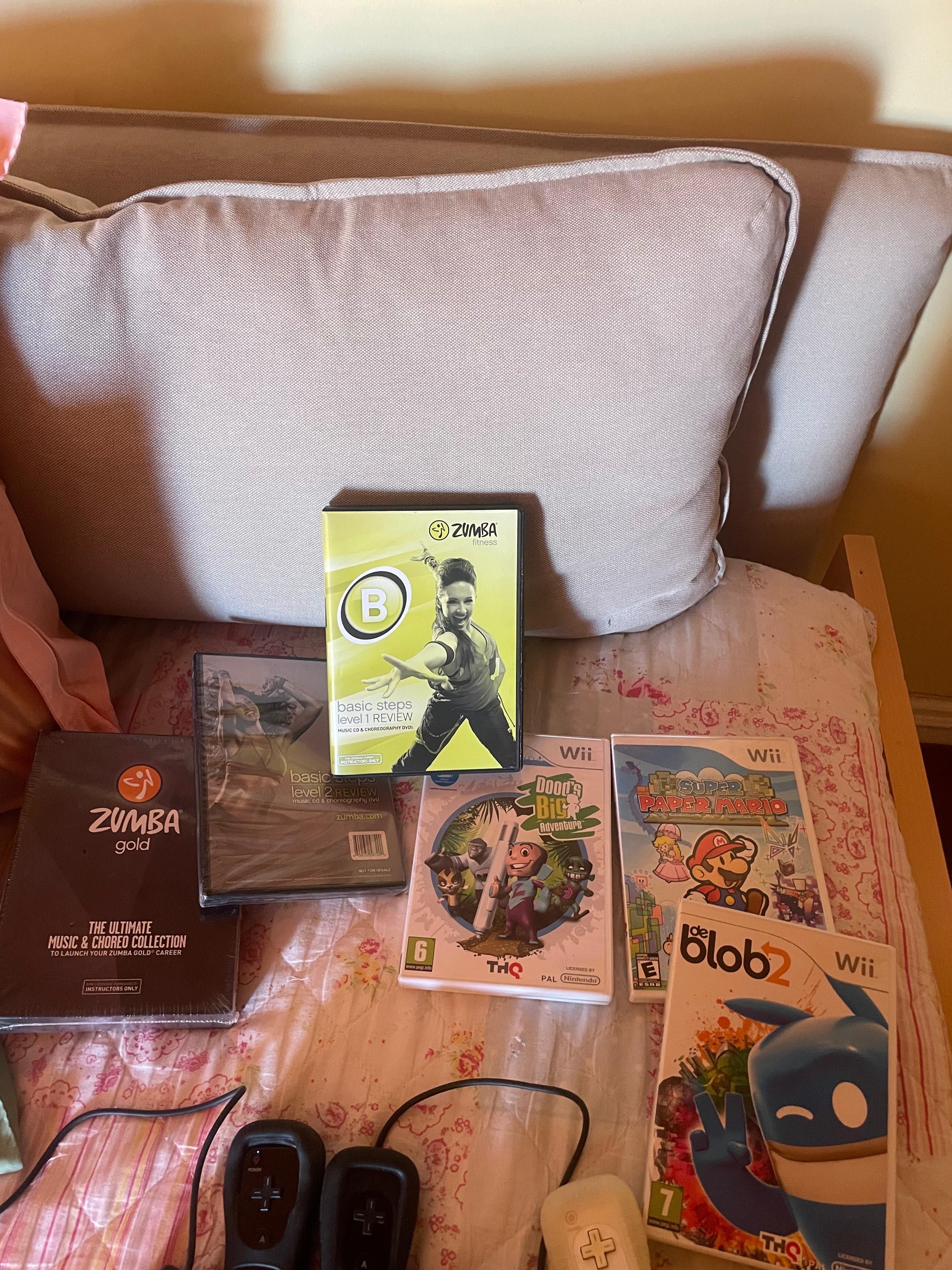 Wii + comandos+ jogos