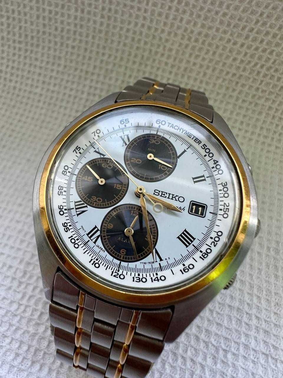 Редкие часы SEIKO Chronograph 7T32-7C60