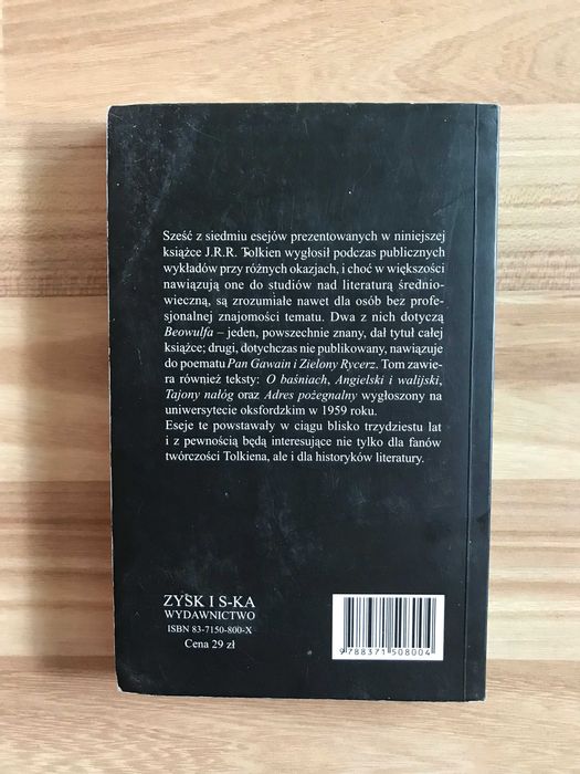 Tolkien - Potwory i krytycy Zysk i spółka 2000r. wydanie I