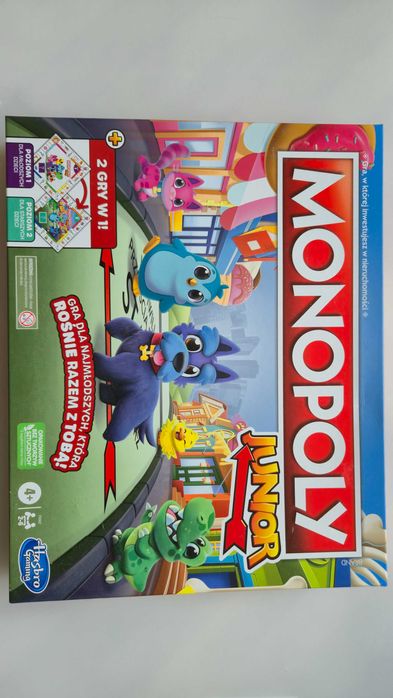 Monopoly Junior 2-strona Polska wersja NOWA