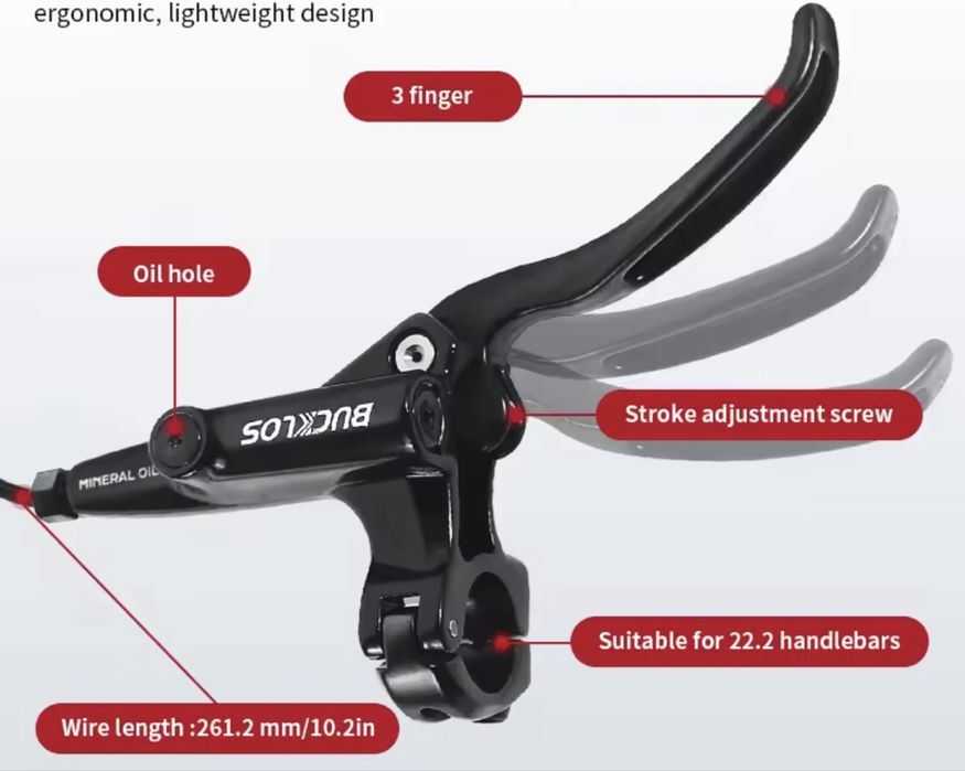 Hamulce tarczowe hydrauliczne 4-tłoczkowe z czujnikami (2pin) komplet.