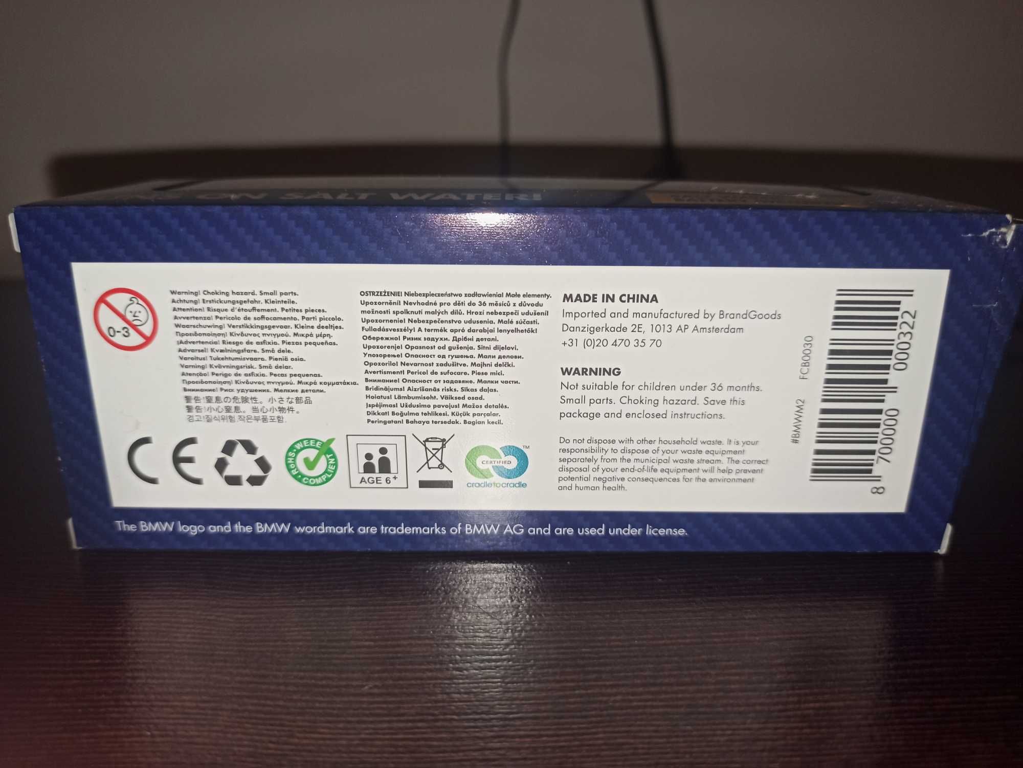 SHELL BMW M2 Samochodzik NA SŁONĄ WODĘ + bateria