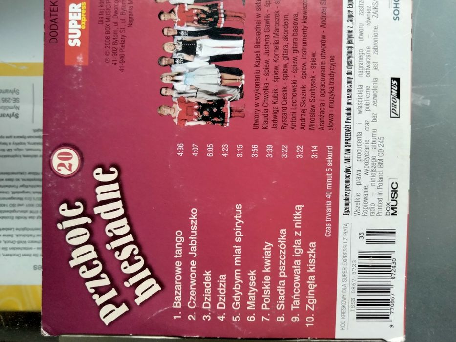 Zestaw 10 płyt CD z muzyką weselną i biesiadną , wydanie super express