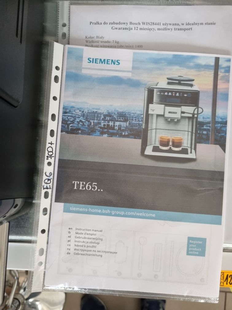 Ciśnieniowy ekspres do kawy Siemens EQ6 plus S700
