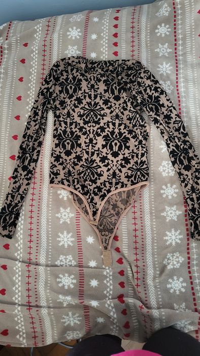 Body czarno-beżowy uniwersalna od S do L