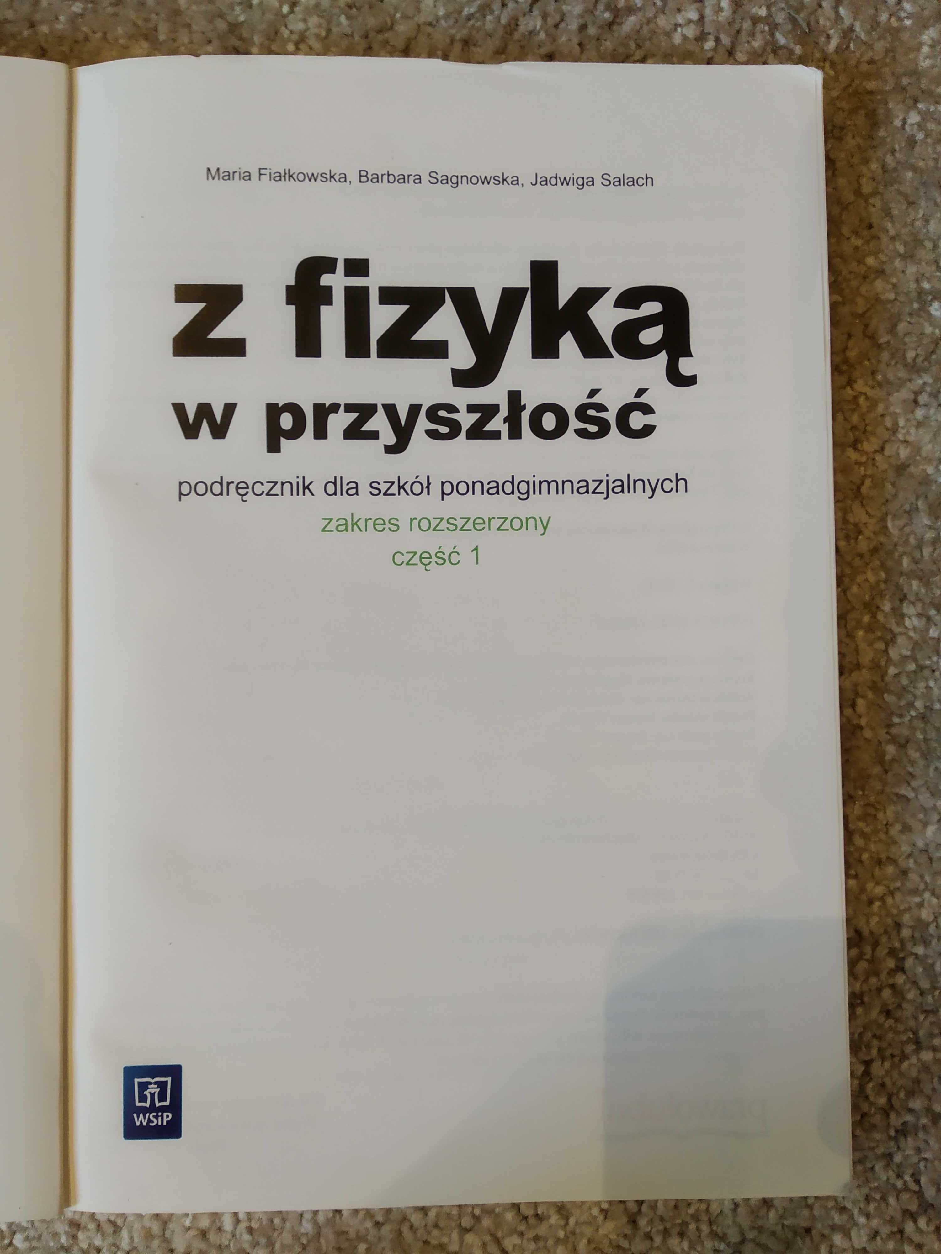 Z fizyką w przyszłość 1 zakres rozszerzony zeszyt ćwiczeń Zamkor