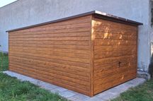 Garaż blaszany 3x6 Dach Jednospadowy, Garaż drewnopodobny, Producent