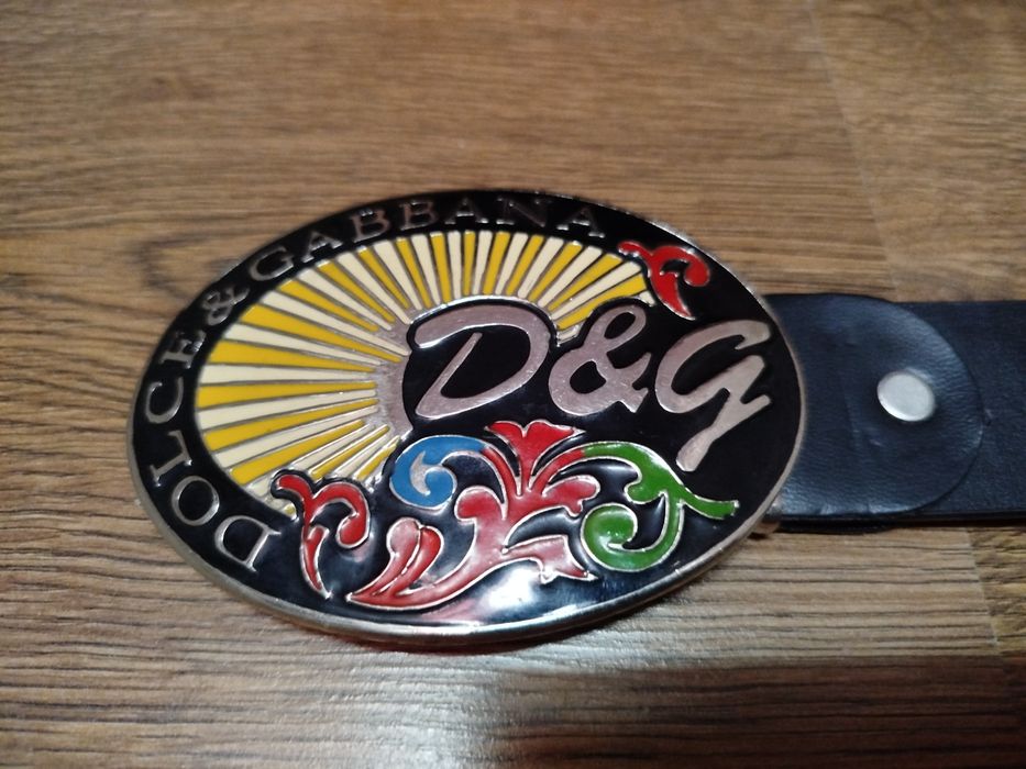 ремінь D&G вінтажний, смуга натуральна шкіра ремень пояс кожа