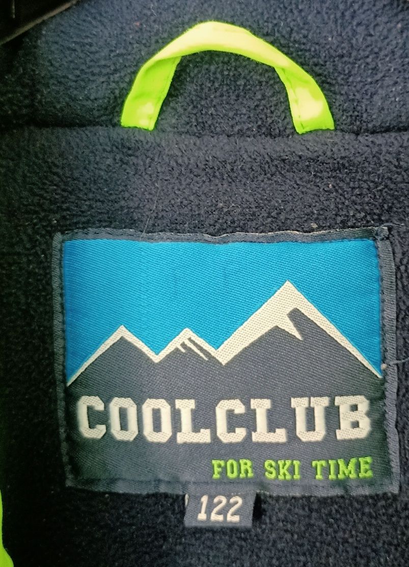 Kombinezon zimowy, spodnie + kurtka cool club smyk rozmiar 122, śnieg