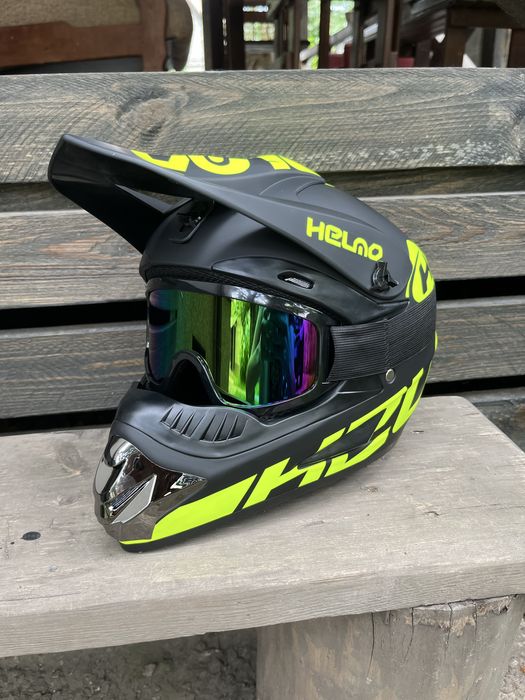 Мотошолом Ендуро кросовий, ендуро шолом ATV + ПОДАРУНОК