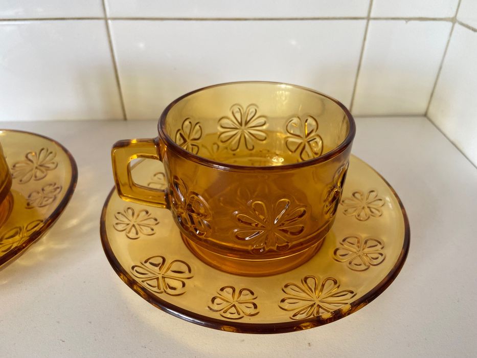 Chávenas vidro vintage