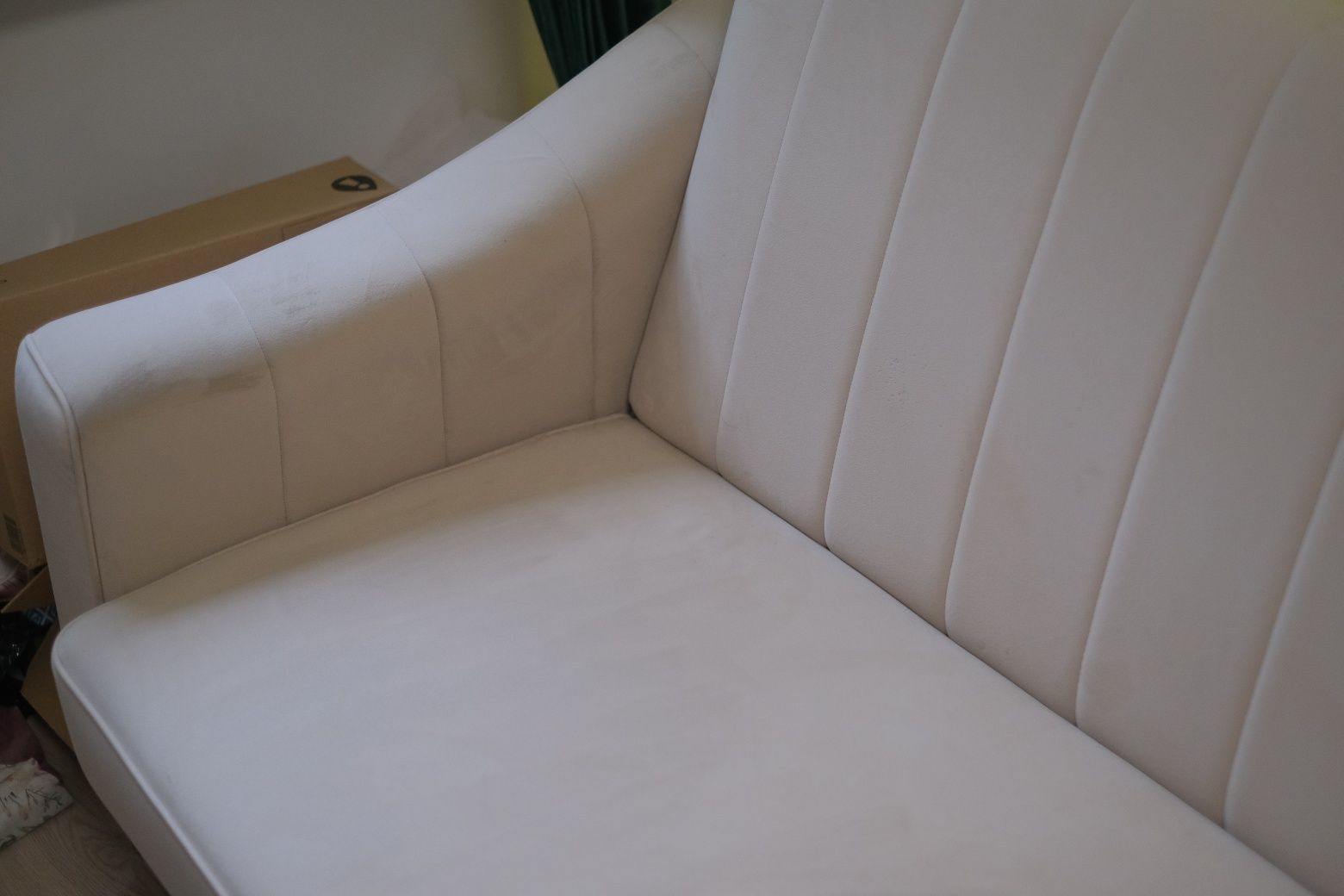 Wersalka sofa rozkladana szara beżowa z pojemnikiem