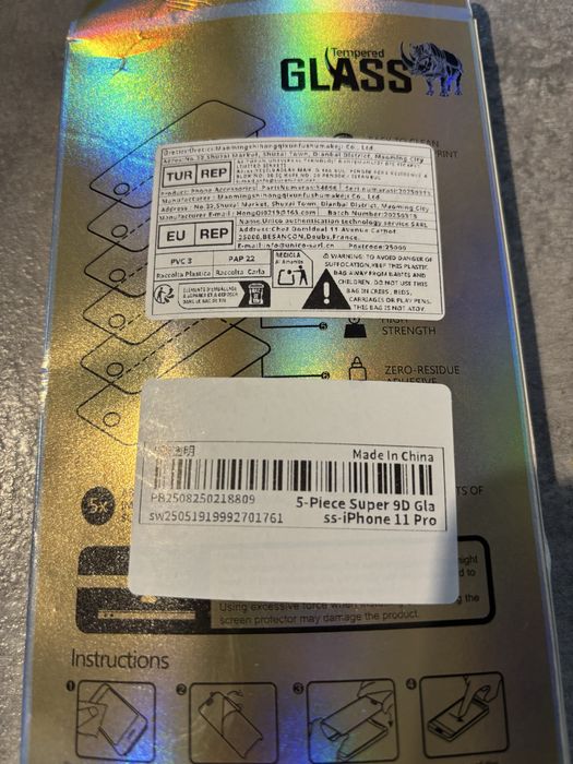 Szkło ochronne iPhone 11 Pro - 5 szt.