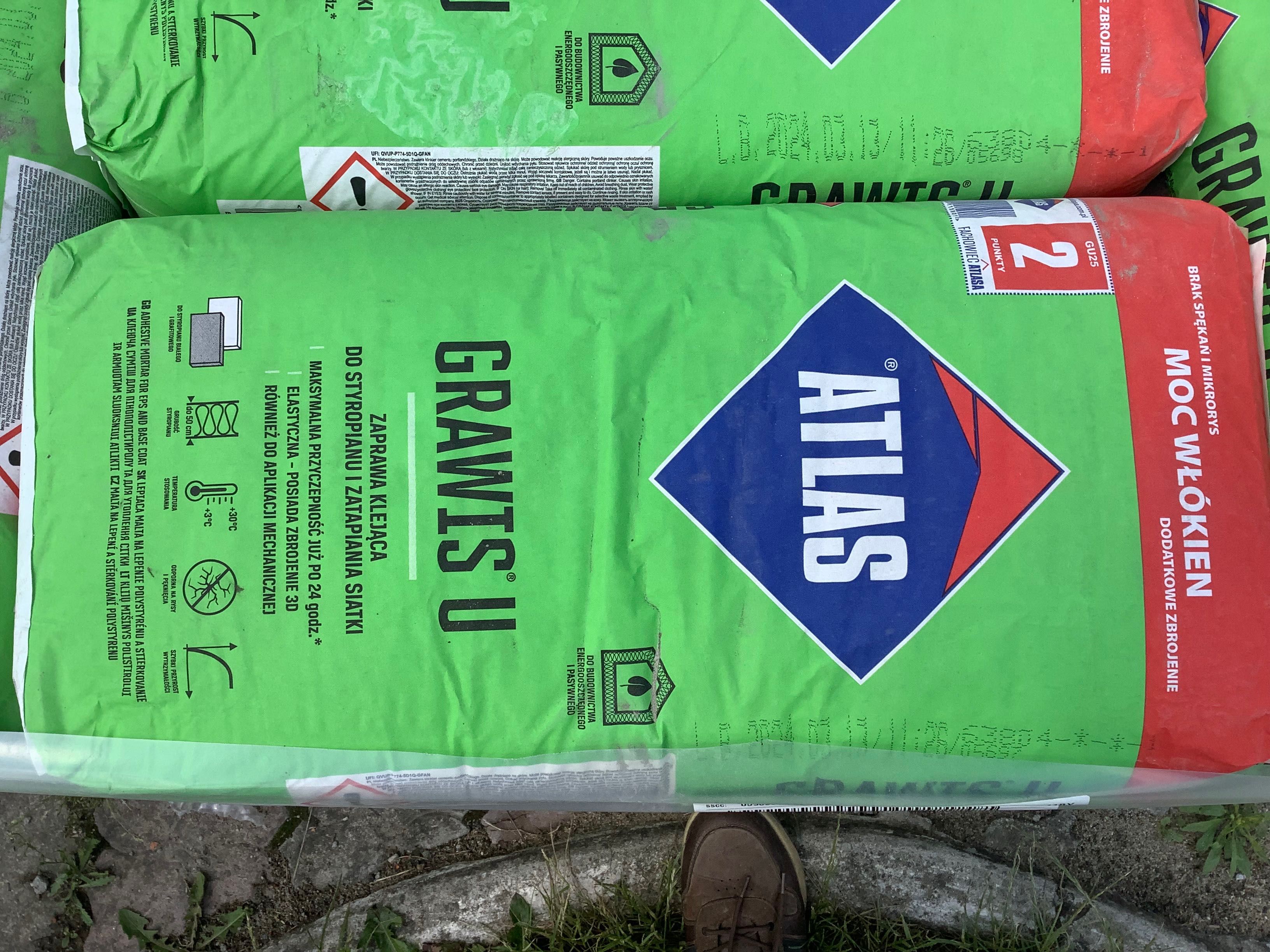 Atlas Grawis U - klej do styropianu i siatki 25kg