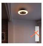 Wentylator sufitowy wiatrak z lampa lampowentylator bez klosza, pilota