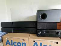 Zestaw Pioneer amplituner kolumny podłogowe subwoofer