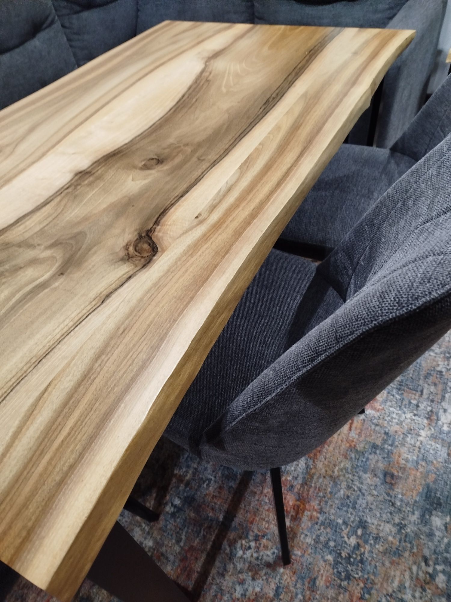 Stół do jadalni naturalne drewno, industrialny, loft, na zamówienie