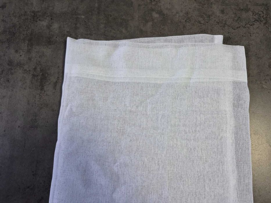 Mrtrees Zasłony przezroczyste Białe 2 szt. 140x260cm Tunel