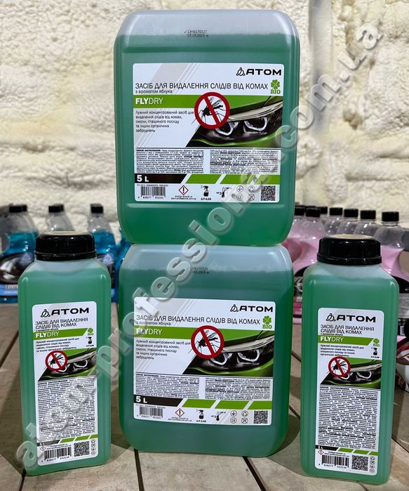 Засіб для видалення слідів від комах ATOM "FLY DRY" , 500ml