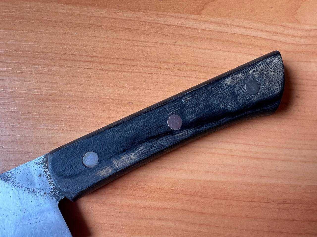 Винтажный кухонный японский нож Сантоку Kanemoto