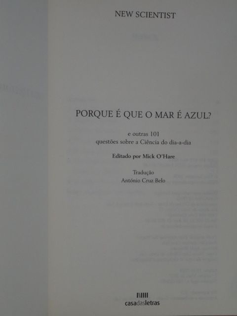 Porque é que o Mar é Azul? de New Scientist