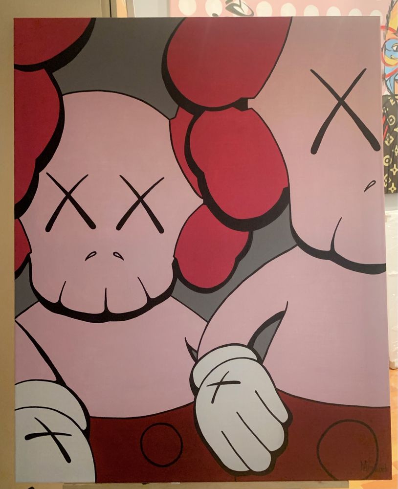 Картина современное искуство kaws pop art