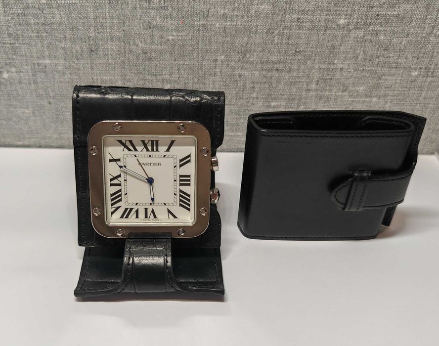Дорожній годинник з будильником Cartier 2750 Santos Travel Alarm
