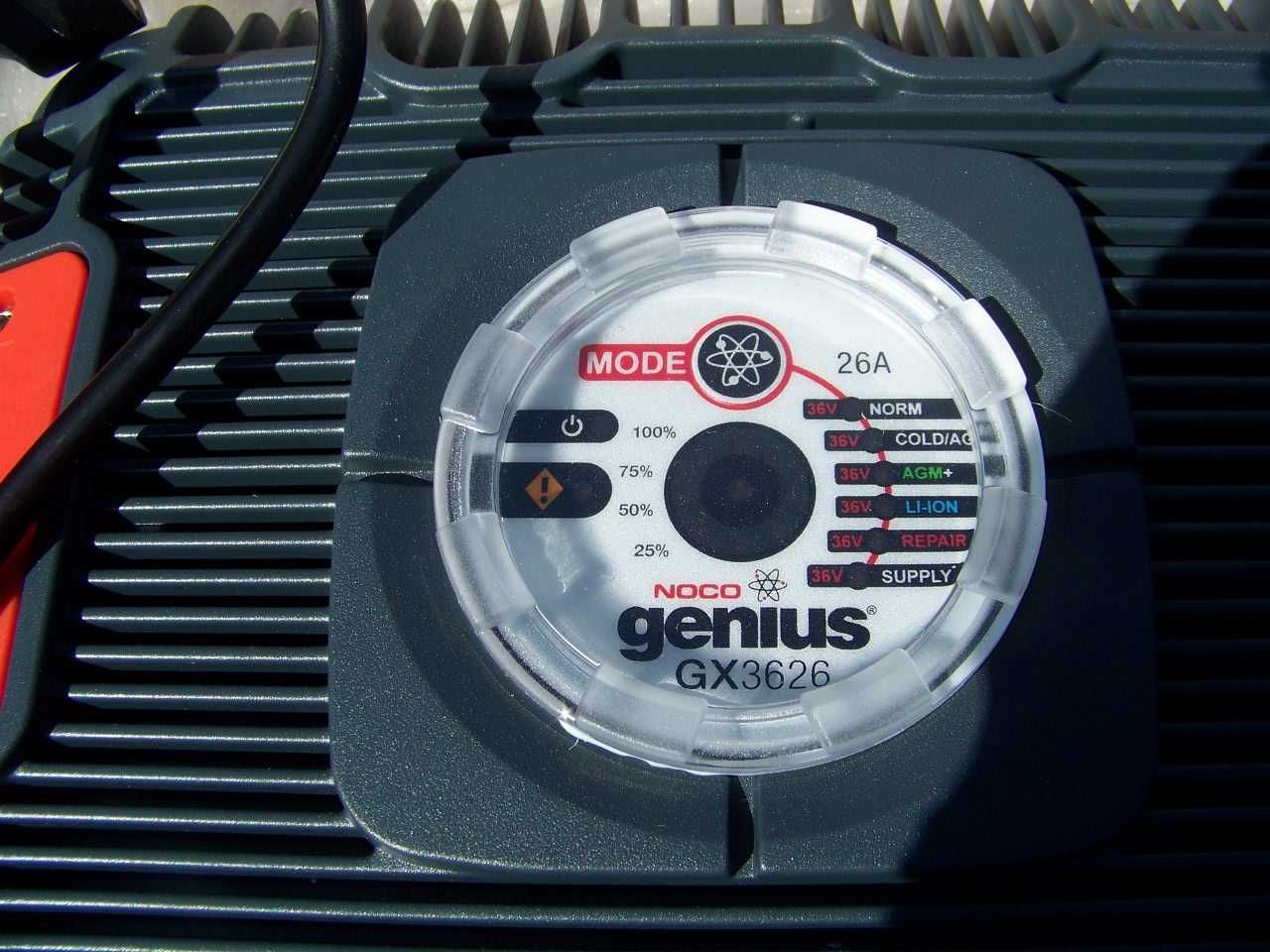 Prostownik ładowarka litowe kwasowe 36v 26A Genius GX3626 Melex nowy.