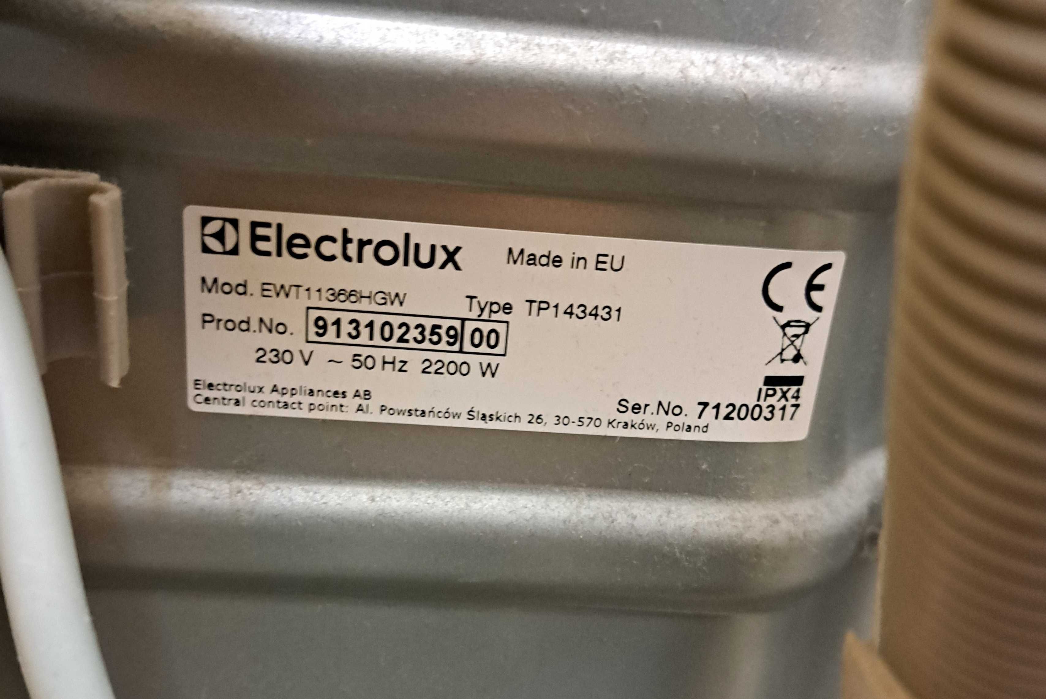 Panel sterujący do pralki Electrolux EWT11366HGW